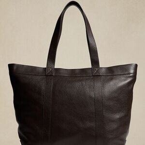 Banana Republic Dark Brown Leather Duffel Bag